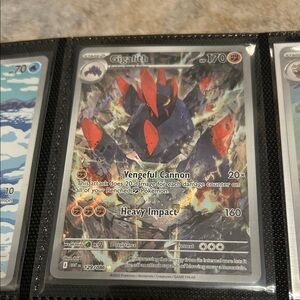 Pokemon Gigalith Card with Red and Blue Accents